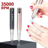 35000RPM Nail Drill Machine Rechargeable Nail File Nails Accessories Gel Nail Polish Sander Professional Tool Manicure Set 1