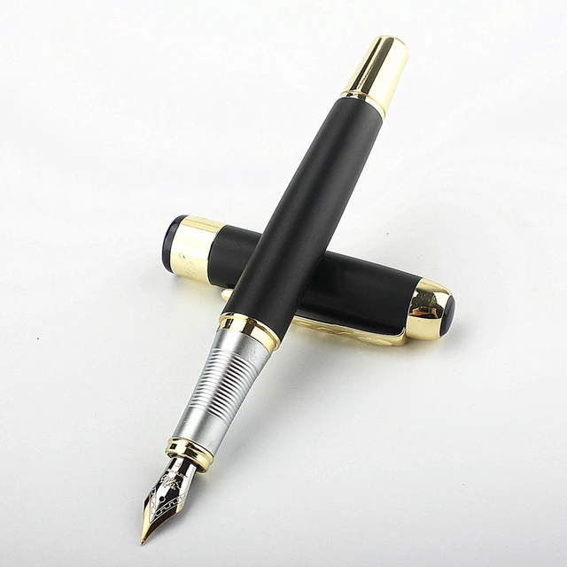 Luxury Metal 901 Fountain Pen Business Stationery Office Supplies Golden  Ink Pens New - AliExpress