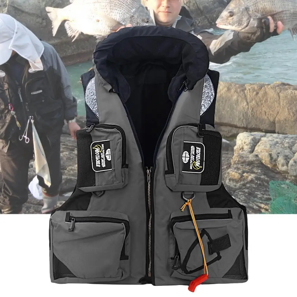 Exquisite High Men Water Sports Safety Swimming Jacket Wide Application  Fishing Life Vest Large Buoyancy for Boating