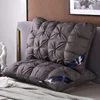 Liv-Esthete Noble White 100% Goose Down Pillow Sleep Gift Down-proof Queen King 100% Cotton White Neck Protection Bed Pillows 4