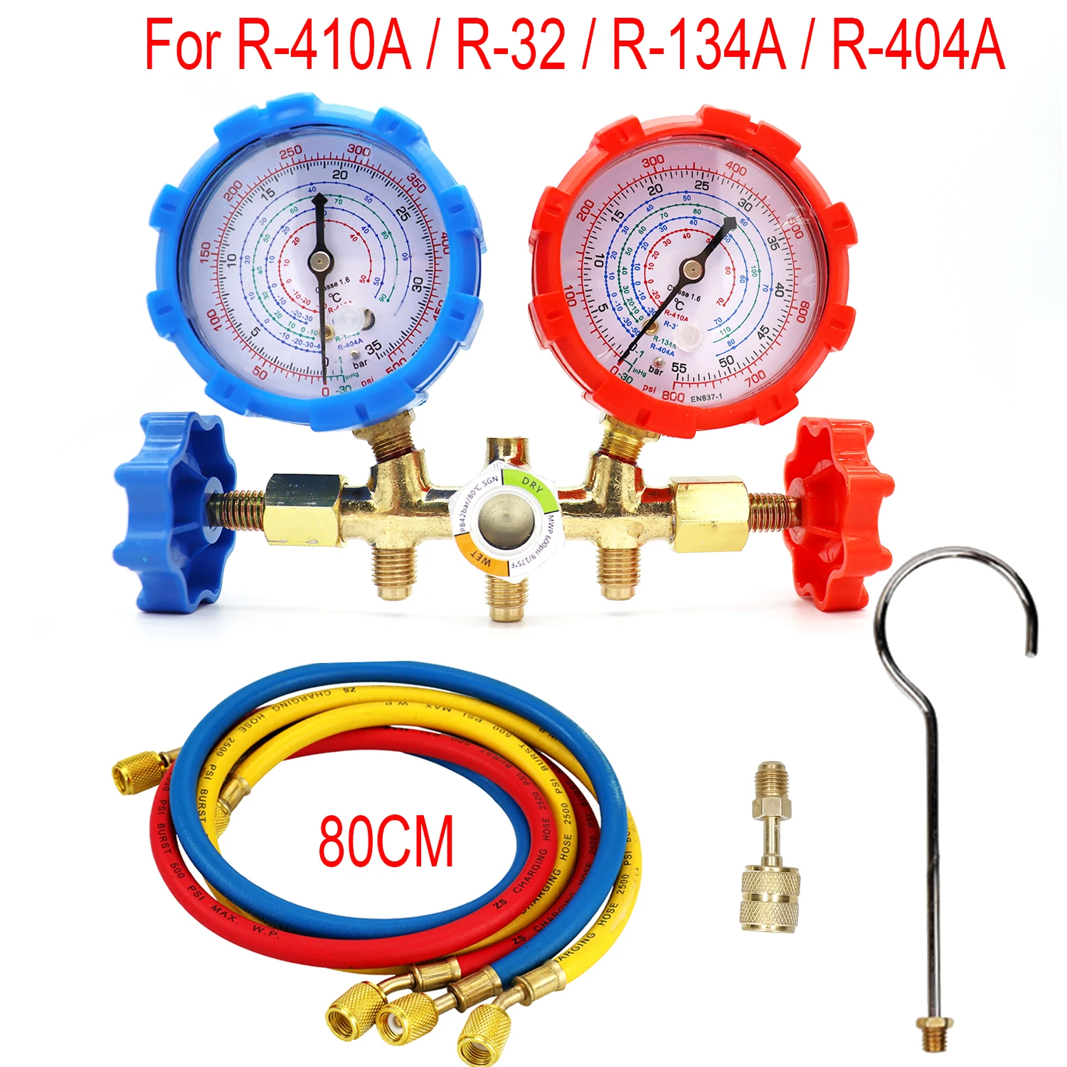 digital oscilloscope For R12 R22 R404A R134A Refrigerant Manifold Gauge SET Air Condition Refrigeration Set Air Conditioning Tools Hose and Hook litmus paper Measurement & Analysis Tools