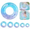 Swimming Ring Sequin Starry Sky for Kids Adult Children Inflatable Pool Foats Tube Giant Float Boys Girl Water Fun Toy Swim Laps 2