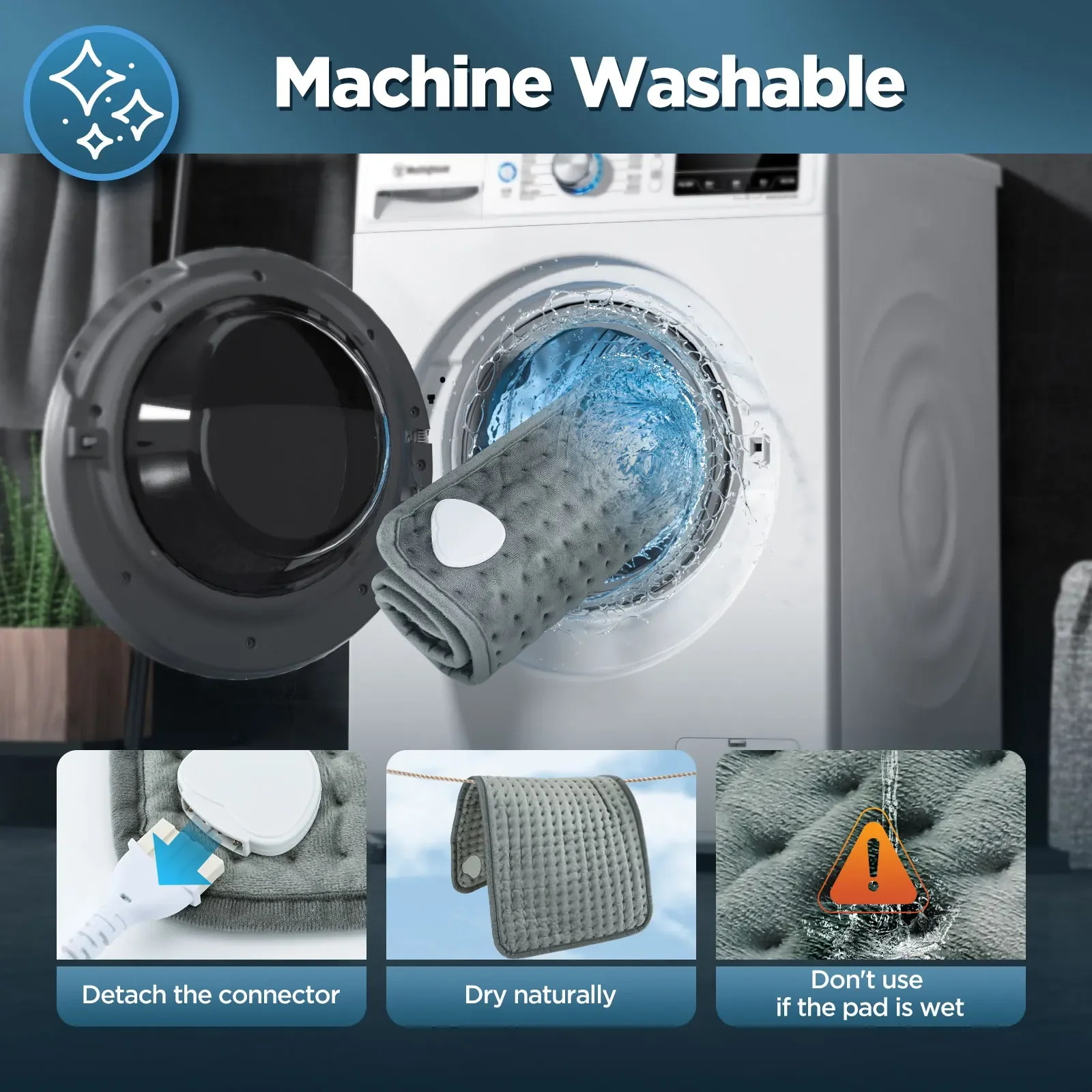 Electric Heating Pad 10-speed Temperature Control Rapid Heating Blanket 3-speed Timing Cushion Super Soft Warming Heated Mat