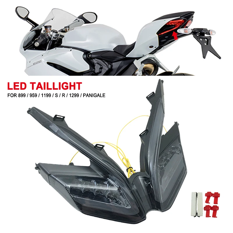 

Motorcycle Turn Signal Driving Brake Light Rear Taillight Integrated For DUCATI 899 959 1199 S R 1299 Panigale 1199R Tail Light