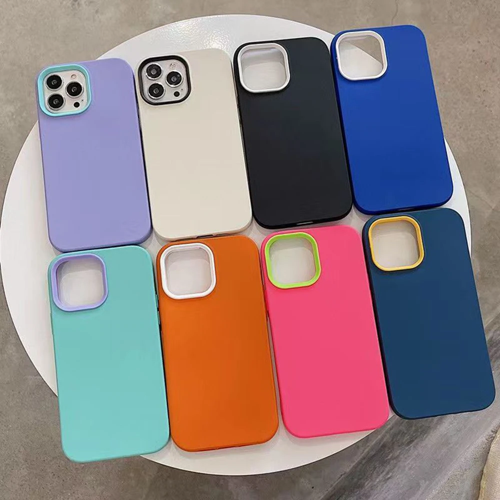 Custodia Morbida Per Cellulare In Silicone Antiurto Color Caramella Per Iphone 14 Pro Max 13 Mini Su Iphone 12 Promax Iphone 11 Iphone X