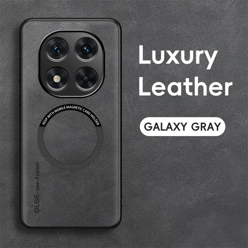 Premium Magnetic Luxury Leather Shockproof Case - Stylish Protection