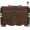 Wooden Treasure Box Piggy Bank Storage Containers Money Saving Antique Design Vintage Chest Handmade Kids Gift Home Storage 1