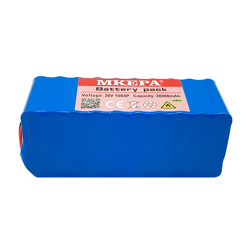 Bateria 500w Bateria de Alta Potência 42v 30000mah Ebike Bicicleta Elétrica Bms 42v Bateria com Xt60 Plug Mais Carregador 36v 10s4p 30ah - Image 4