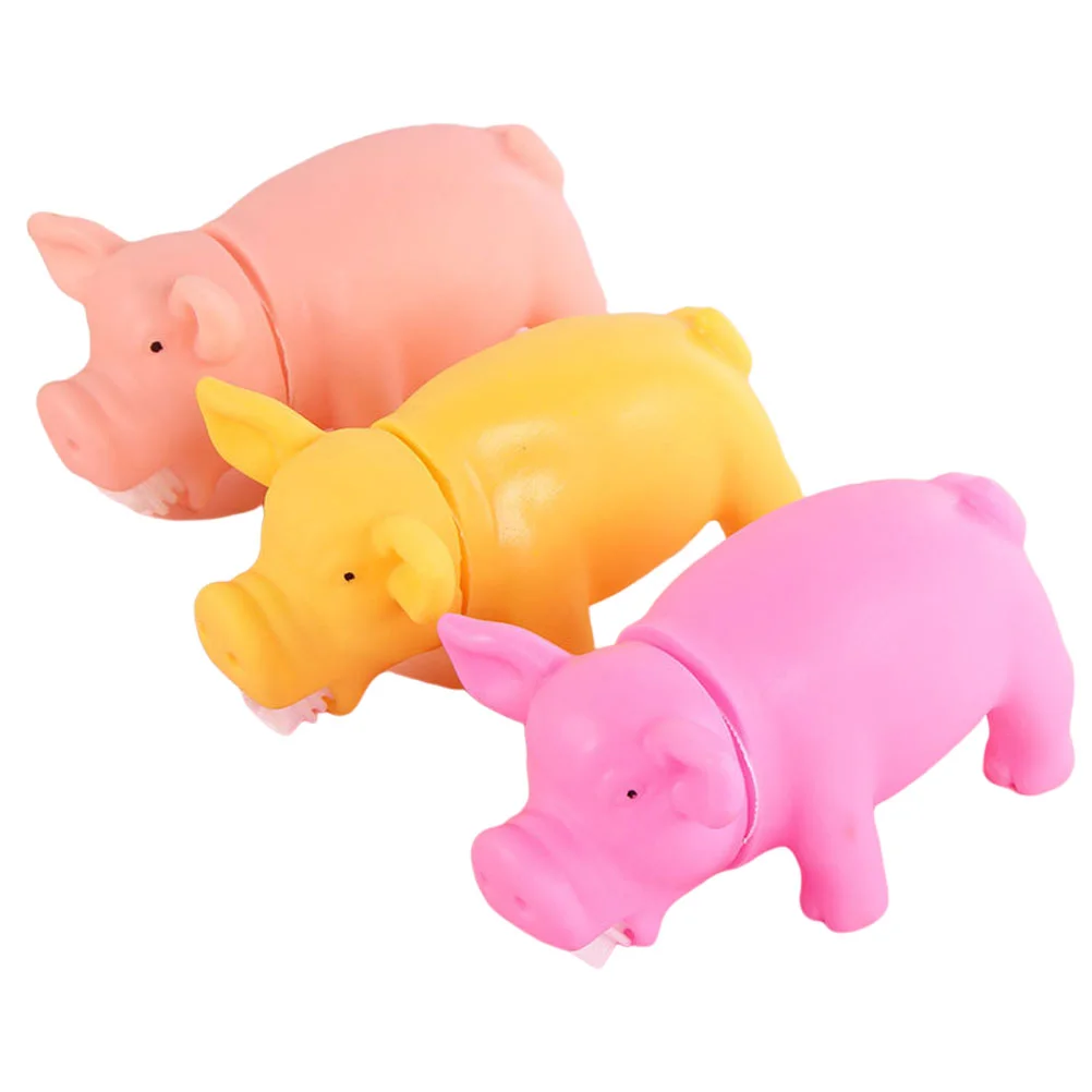 

Miserable Pig Toy Screaming Decompression Toys Silicone Plaything Handheld Novel Squeeze Pigs Baby