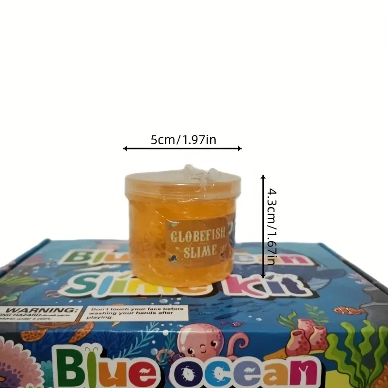 70ml Slime Crystal Mud Ocean Set Clay Clay Glue Colored Mud Decompression Toy 5-color Crystal Decompression Toy crystal soil mud toy slime toy