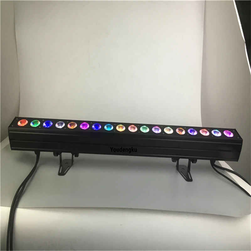 4 pieces Professional led wall wash stage light 18x18W RGBWA UV 6 in 1 dmx dj LE