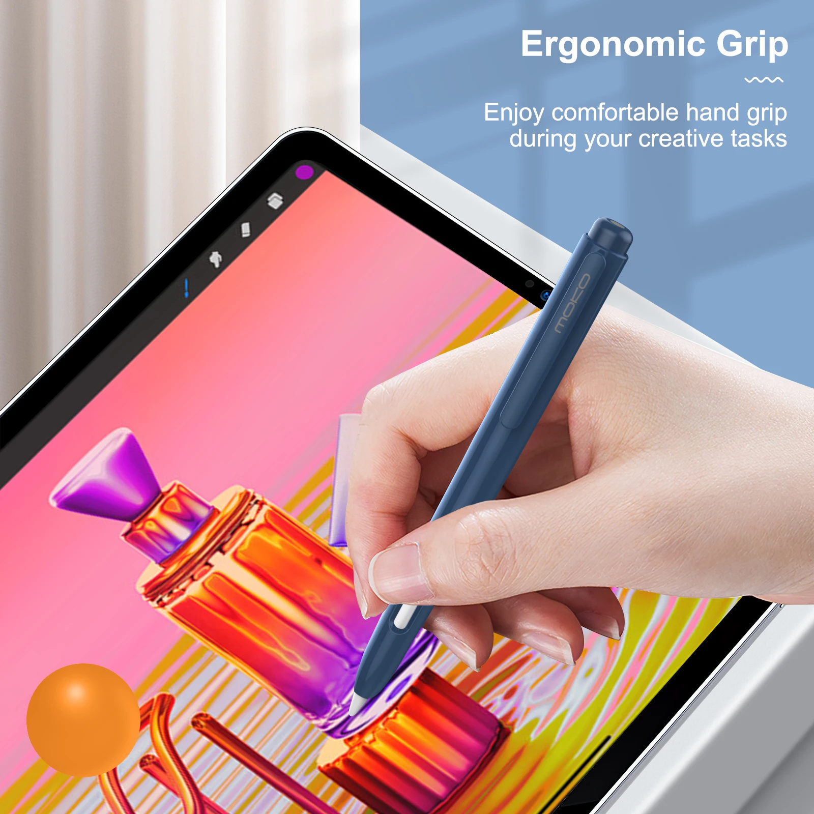 Capa pc Premium para Apple Pencil Capa para 2ª Geração Bolsa Manga Suporte para Stylus Caneta pc Protetora - Imagem 6