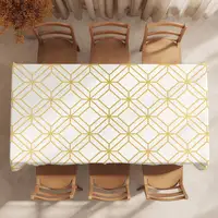 Nappe de Table à motif géométrique élégant, décoration de fête, salle à manger, maison, cuisine, patios, imperméable, anti-taches 2