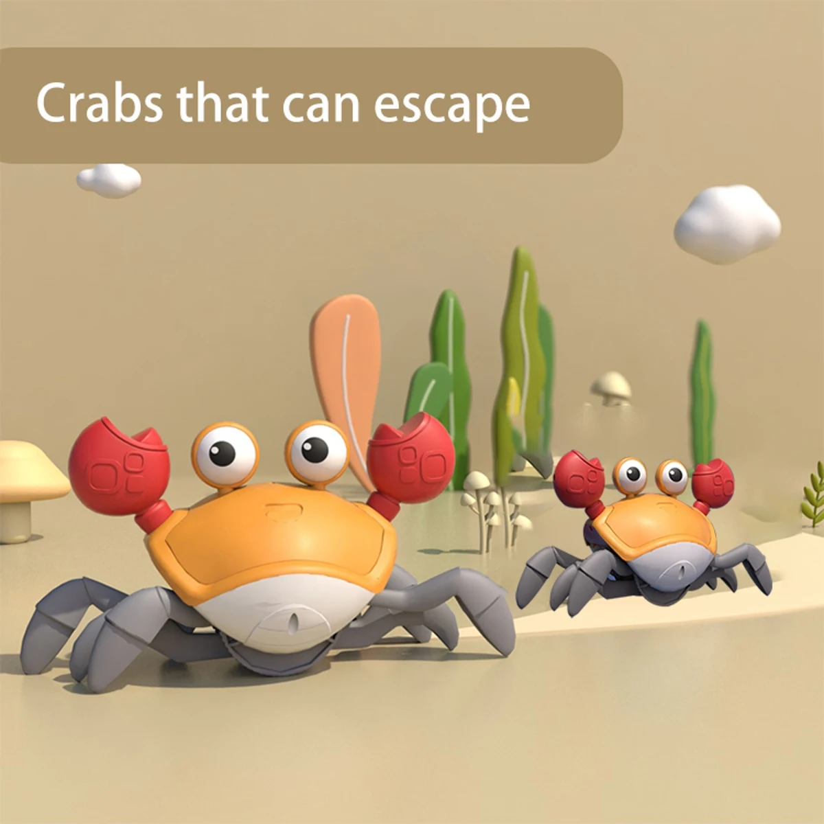 Electric Gesture Sensing Toy Crab Sensing Escape Kids Electric Toy Charging Luminous Music Novelty Toy for Child Christmas Gift 2
