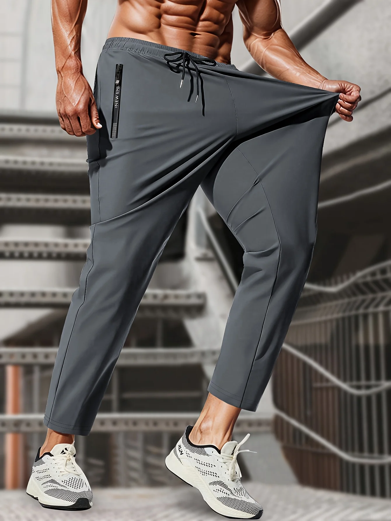 Sweatpants Man Fishing Men's High Stretch Ice Silk Jogging Pants With Zipper Pockets Breathable Elastic Sports Pants Mens Gift 10 S72ab54756c21421dbe9d34b5893de140t