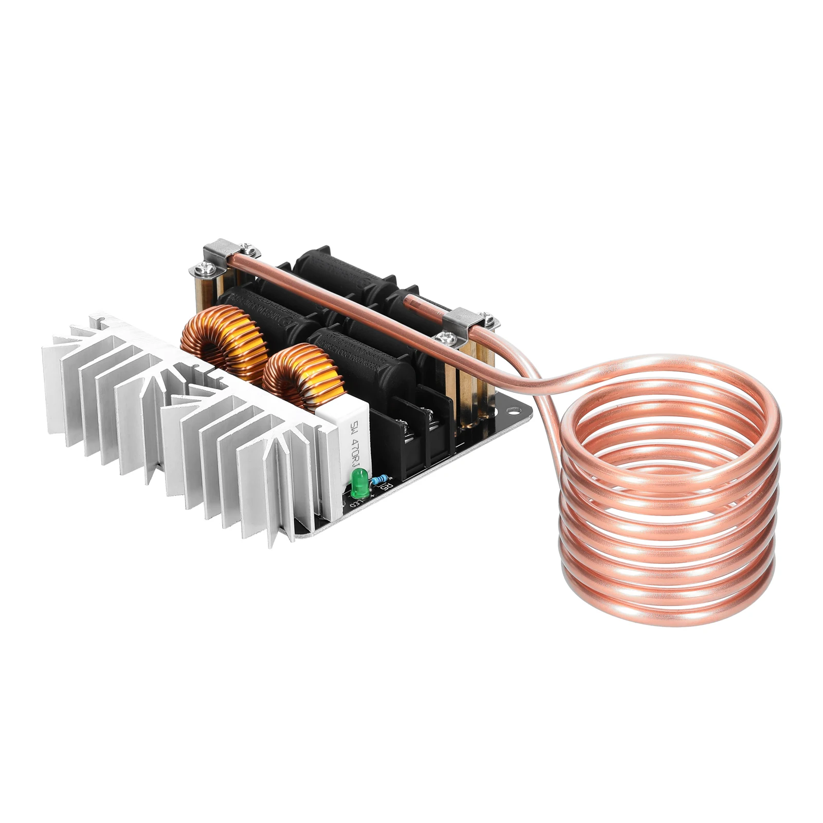 1000W ZVS Induction Heating Board Module Low Voltage Coil Flyback Driver with Copper Tube for DIY Small Parts Hardening Annealing induction heater