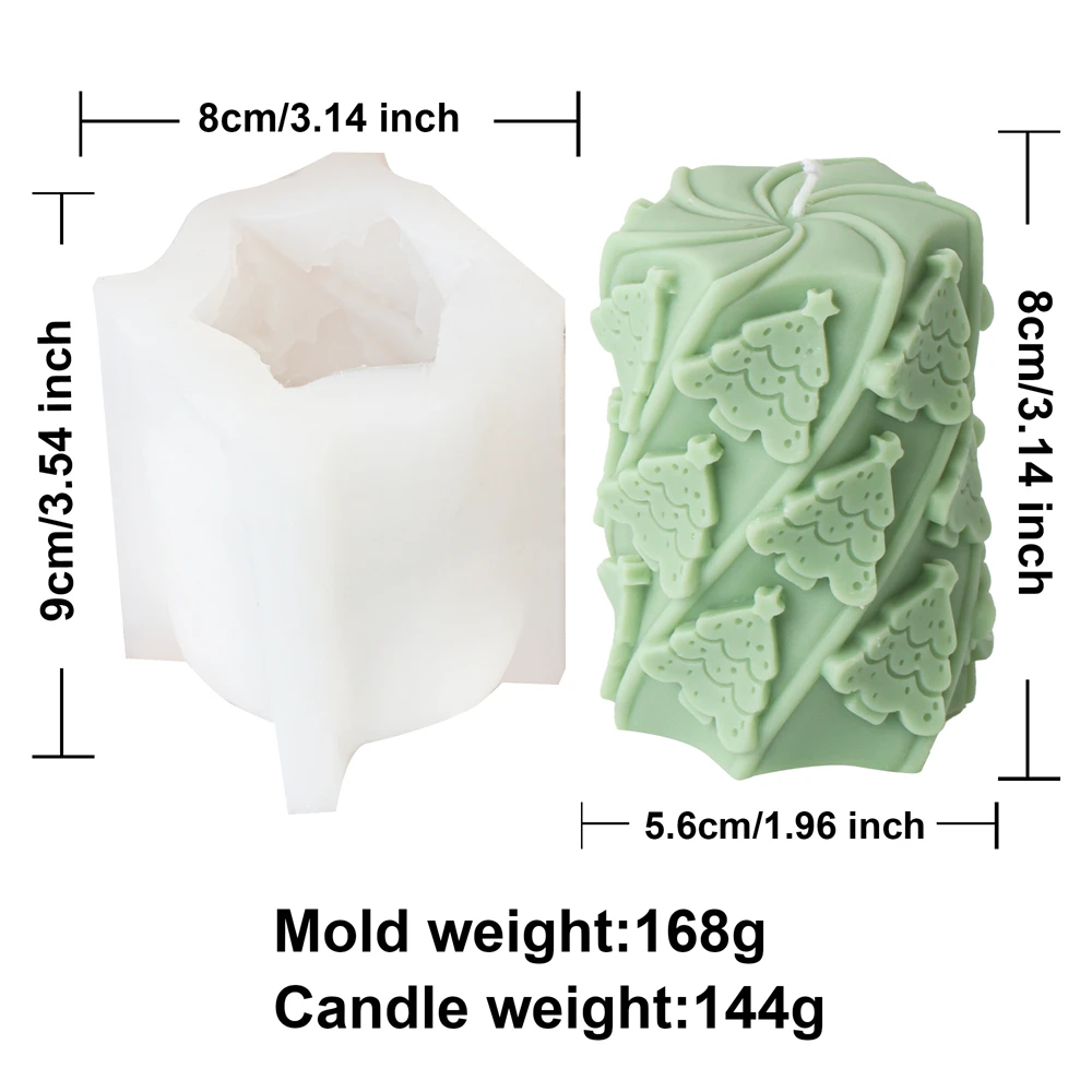 Festive 3D Christmas House Candle Silicone Mold - Creative Cabin Aromatherapy Mould for Holiday Decor and Gifts