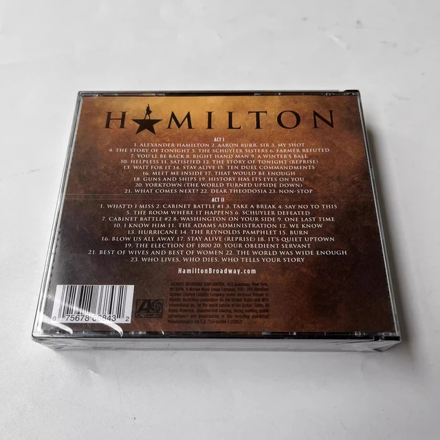 Box Set Hamilton Movie Soundtrack Vinyl Movie Hamilton Lin-Manuel