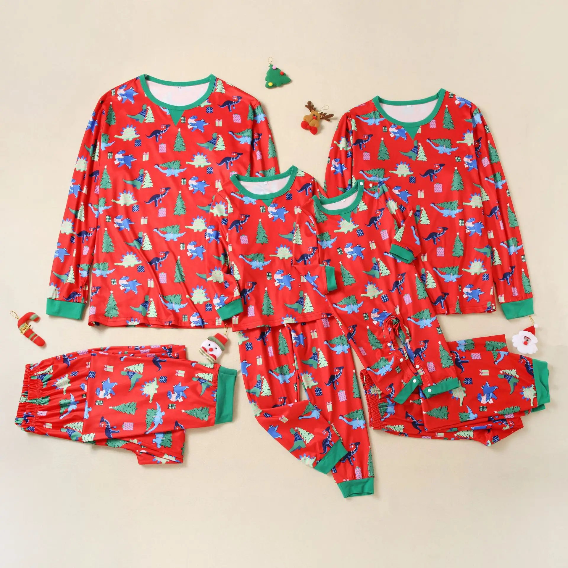 

Christmas Family Matching Outfits Pajamas Set 2022 New Year's Costume Adults Kids Sleepwear Baby Rompers Xmas Clothes