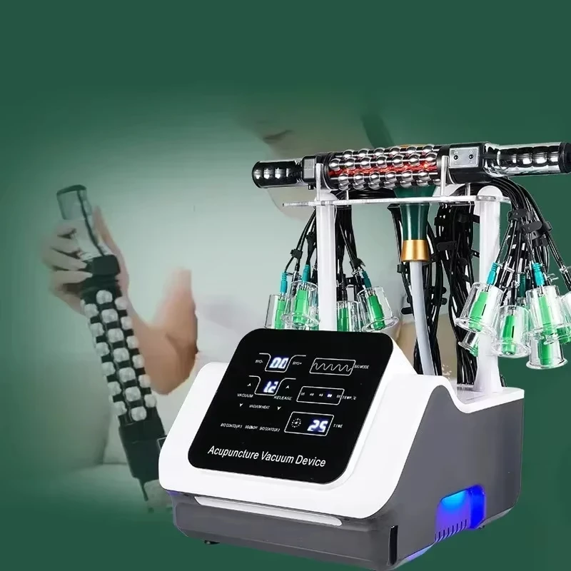 Intelligent Meridian Instrument EMS Physiotherapy Microelectric Heating Meridian Massage Muscle Relaxation Electric Beads Roller 2