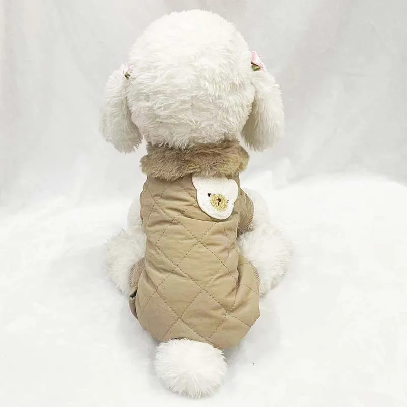 Zima bavlna kabát pes oblečení roztomilá vydržet pes oblečení móda ochrana zahuštěný psů šatstvo pro čivava mops zvířátko kostýmy