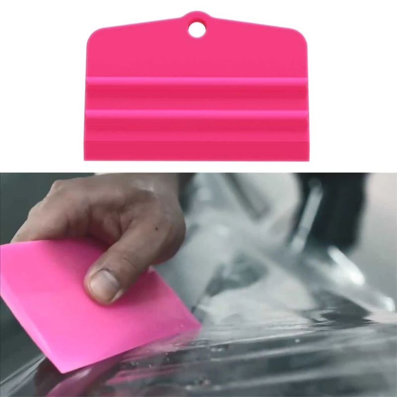 Scraper Soft Silica Rubber Squeegee Tint Tool Glass Water Wiper Car Styling  Sticker Accessory Window Film Card Squeegee - AliExpress