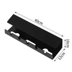 Cable Organizer Tray for Under Desk: Streamlined Wire Management for Home and Office (Black)