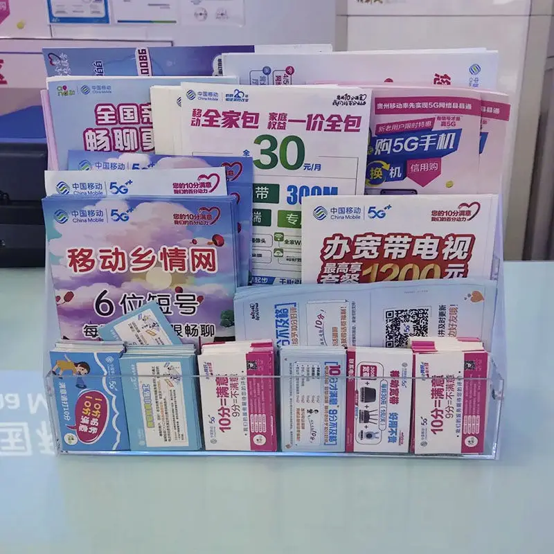 2-6 층 아크릴 책 디스플레이 스탠드 책상 표면 스토리지 랙 신문 및 잡지 배치 랙 책 마무리 디스플레이 선반