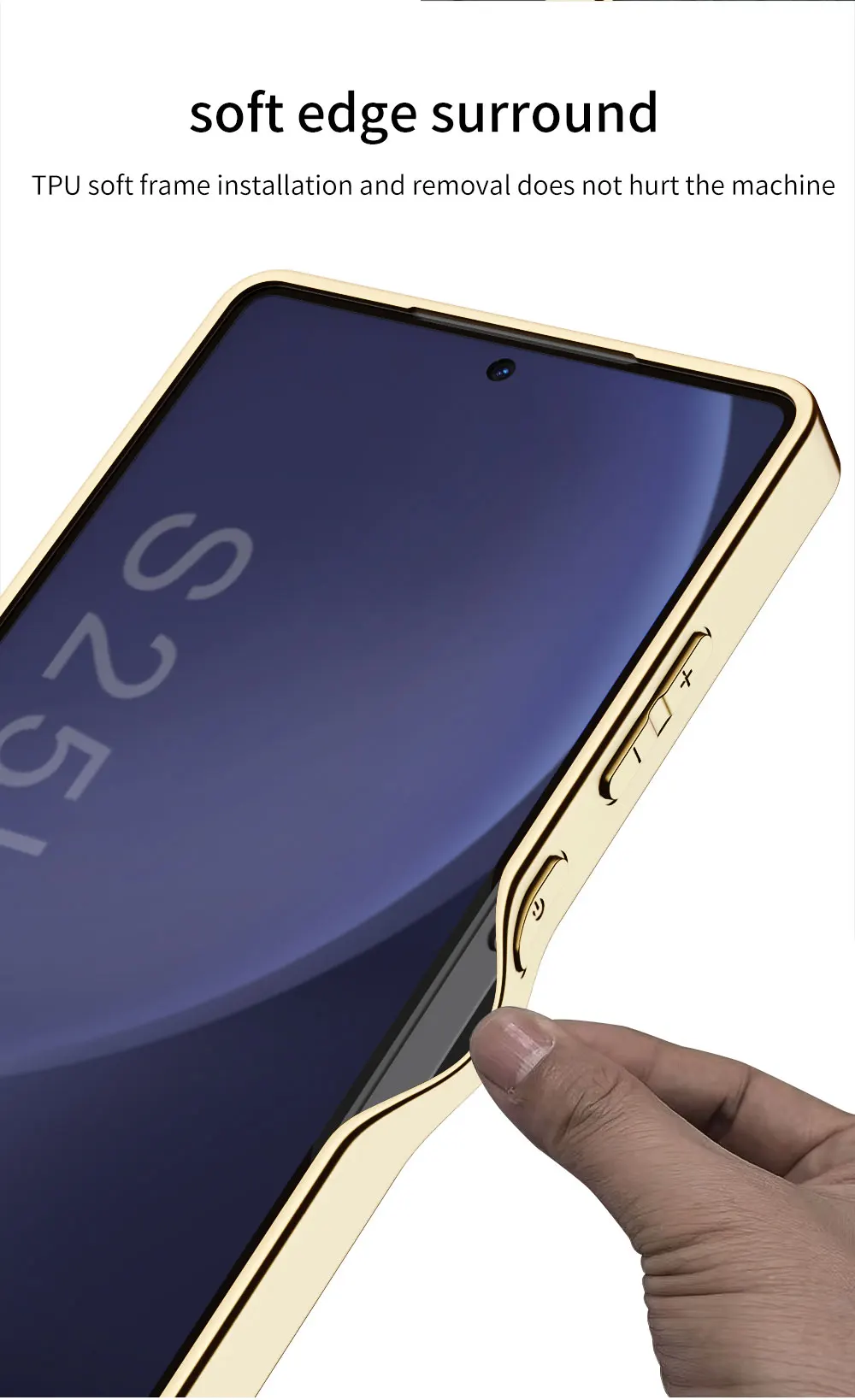 Luxury Leather Plating Case For Samsung Galaxy S25 Ultra Plus Camera Protective