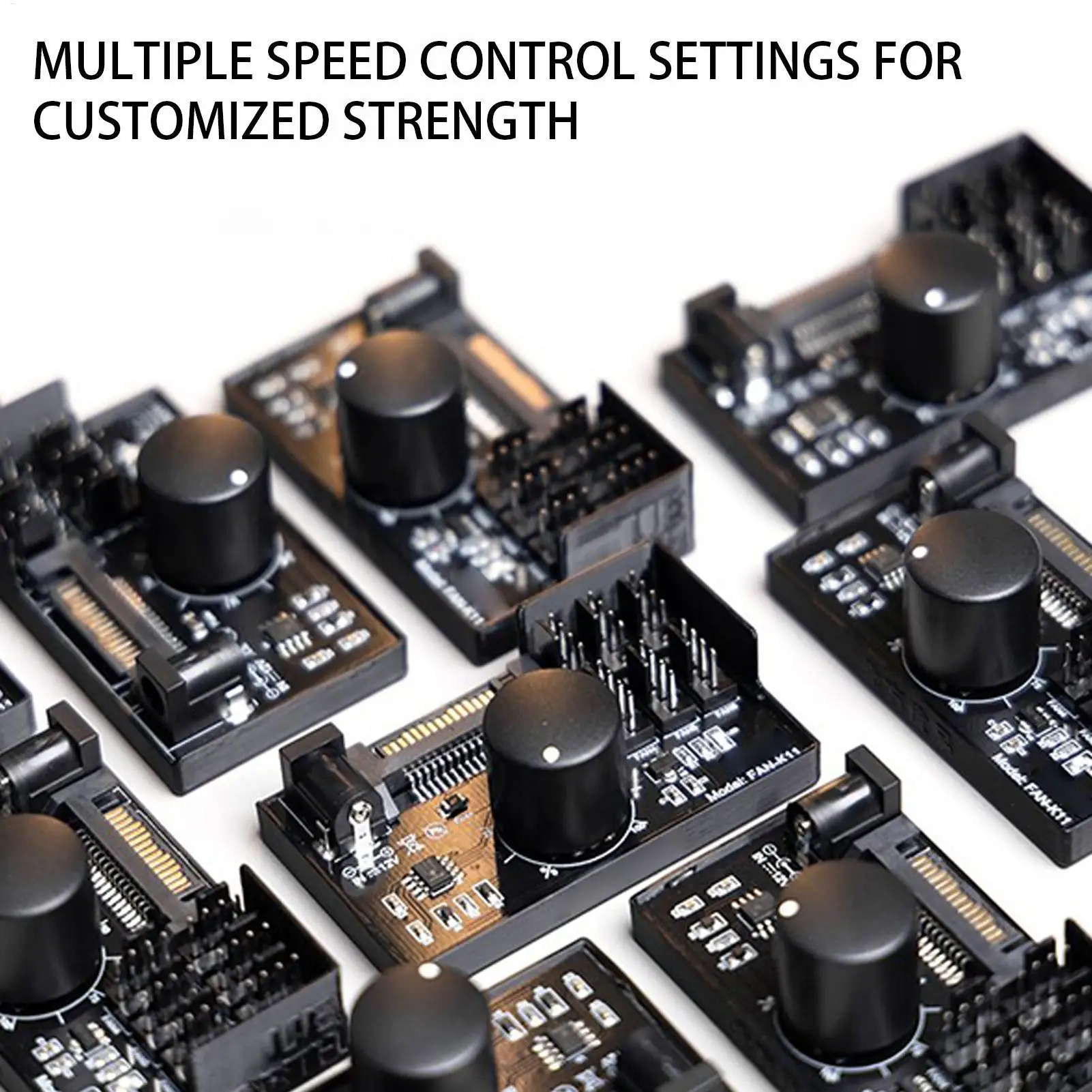 PC Fan Controller Hub Pwm Fan Splitter Hub 4 Pin Interface Cooling Accessories for Workstation Server Game Room Laptop