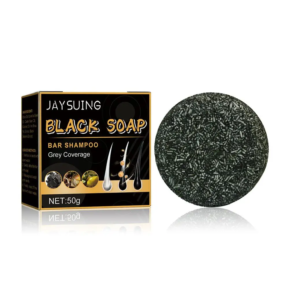 Description Picture 5 of itemSoap Hair Darkening Shampoo Bar Repair Gray White Hair Color Dye Face Hair Body Shampoo 60g Natural Organic Hair Conditioner 50g