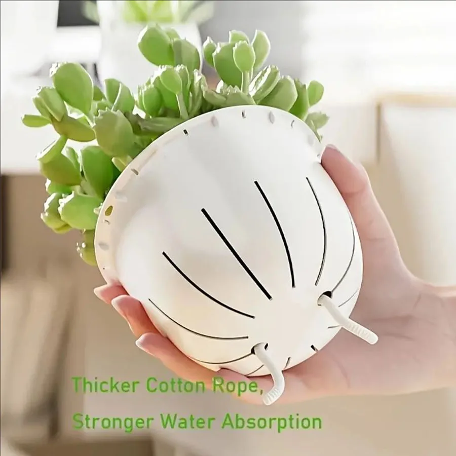 Hydroponic Flower Pot Plastic Transparent Self Absorbent