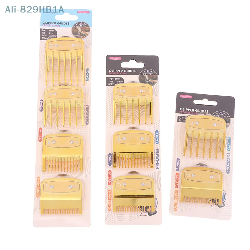 

2/3/4Pcs Hair Clipper Guide Comb Cutting Limit Combs Standard Guards Attach Parts Electric Clippers Accessories