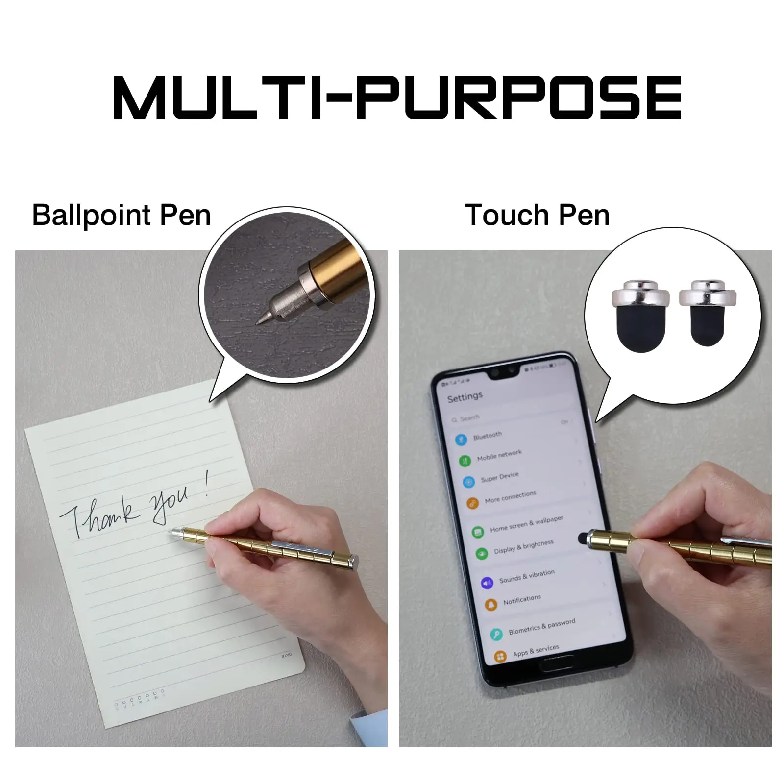 YISHIDANY Decompression Magnetic Metal Toy Pen Magnetic Metal Multifunctional Fidget Pen Gift Magnet Writing Pressure Pen