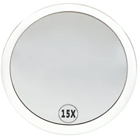 15x Magnification Mirror With Suction Cup Blackhead Magnifying Compact Remove Pores Tool Bathroom Makeup Mirror Single Side 1
