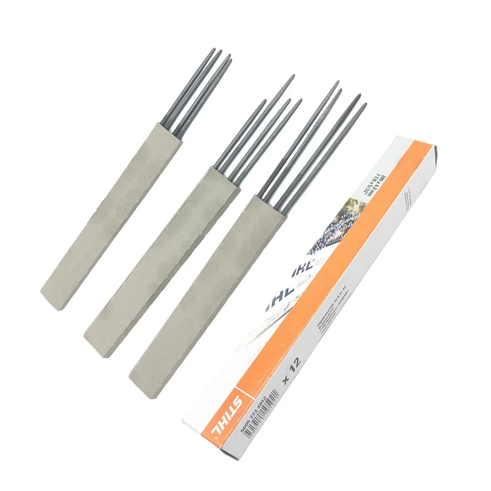 Chainsaw Sharpening Files Pack Of 12pcs Fit For STIHL Chain Saw 200x 4.0mm 7 7/8 x 5/32" 5605 773 4012