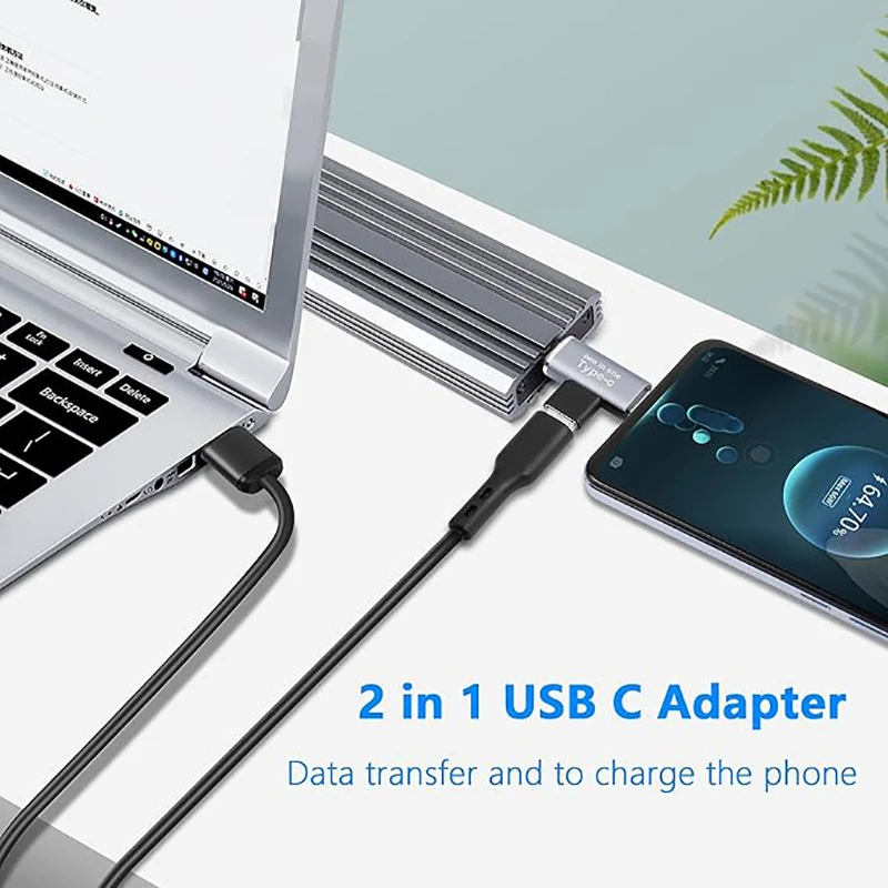 USB-C 어댑터: 3A/5V 고속 충전을 지원하는 이중 기능 알루미늄 합금 컨버터