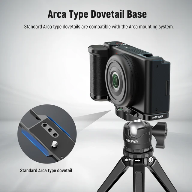 Staffa A L Per Flash Fotocamera - Doppio Supporto Hot Shoe Per Microfono E Luci LED - Adattatore Universale - Foto 2