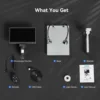 7" LCD Digital Microscope 1200X1080P Coin Microscope with Metal Stand 12MP Ultra-Precise Focusing Video Camera for Repairing PCB 4