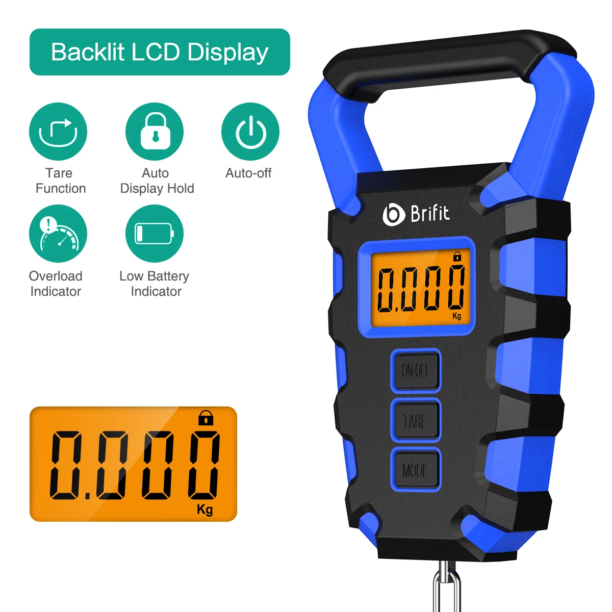 Portable Digital Hanging Luggage Scale LED Display Electronic