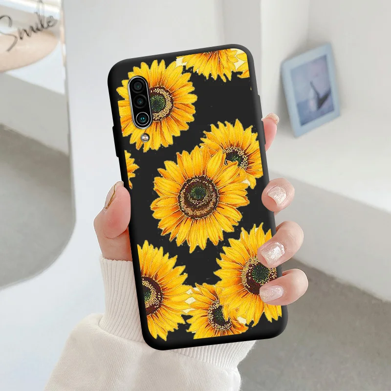 For Meizu 16xs Protective Shell Silicone Soft Shell Phone Case Candy Color Case Fashion Silicone Color Chrysanthemum cases for meizu Cases For Meizu