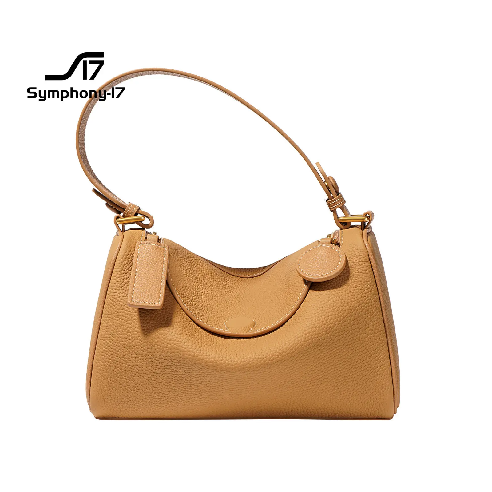 

Genuine leather bags pillow bag women's niche premium texture one-shoulder cross-body versatile simple Boston bag armpit bag