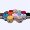 50g/ball Worsted 2 ply Middle Thin 0.8mm 8# Lace Cotton Yarn 100% Cotton Crochet Thread for Hand Knitting Sewing 400m/437yd 2