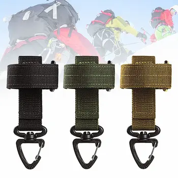 Webbing Molle Hook Outdoor Accessories Keyring Hanging Buckles Storage Buckle Gloves Rope Holder Gloves Hook Fixed Pocket Belt