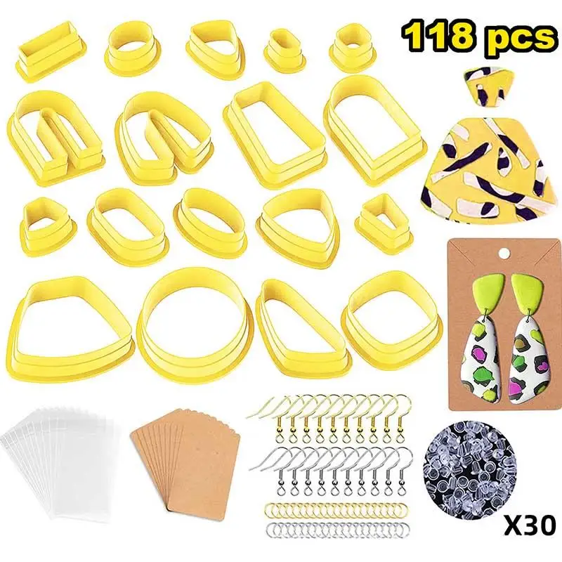 Polymer Clay Earrings Cutters Stainless Steel Geometry Die Baking Mould Handmade DIY Jewelry Making Cake Cookie Cutter plastic polymer clay tools pottery tools clay sculpting tools pottery sculpting tools clay craft tool