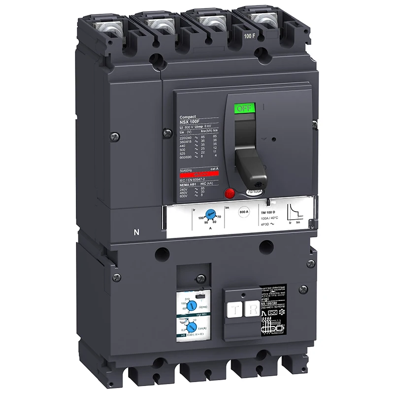 

LV429943 MCCB Vigi MH NSX100F TMD 50A 4p3d 36kA Moulded case circuit breaker