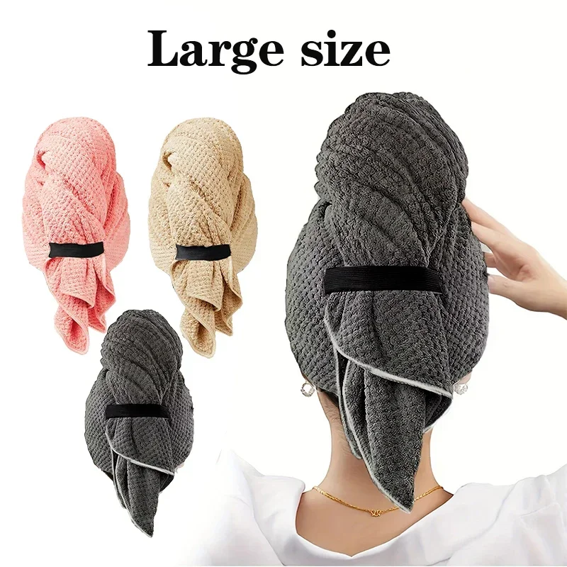 Description Picture 2 of itemCross Border Dry Towel Bath Towel New European Dry Hair Hat Woman Ins Draught Absorbent Quick Drying Thickened Large Towel