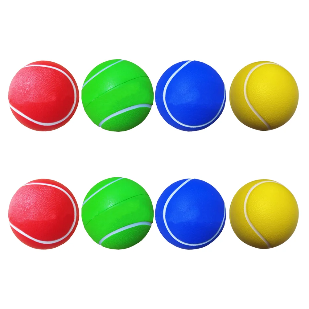 8pcs Durable Solid Tennis Balls Premium Pu Material For Training Tennis Balls Set Accessories Sport Equipment Racquet