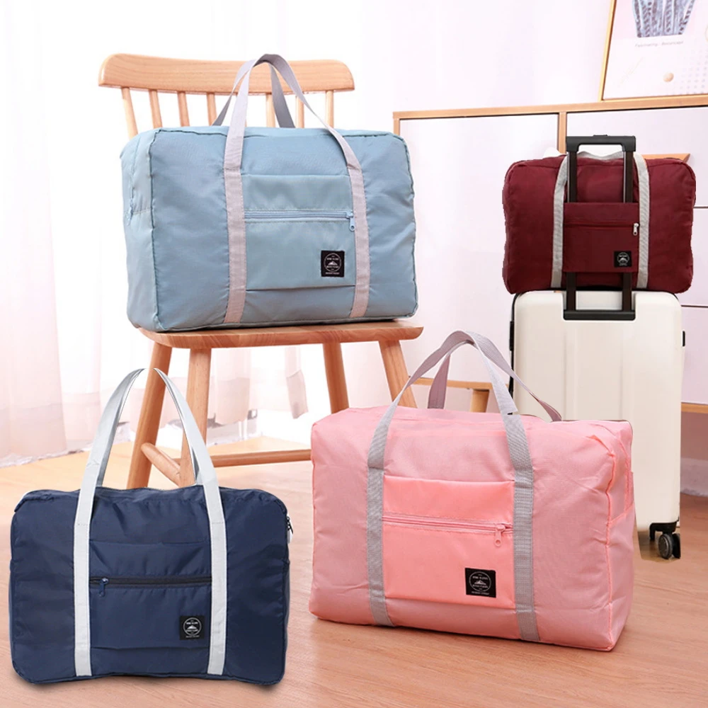 2022 New Nylon Foldable Travel Bags Unisex Large Capacity Luggage Bag