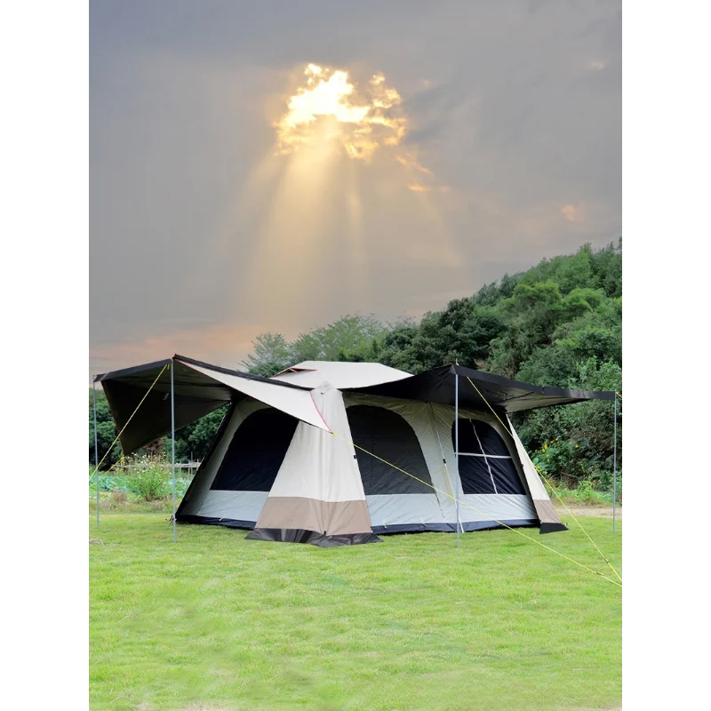 412PeopleOutdoorMultiPersonCampingBigTentVillaTentMobile